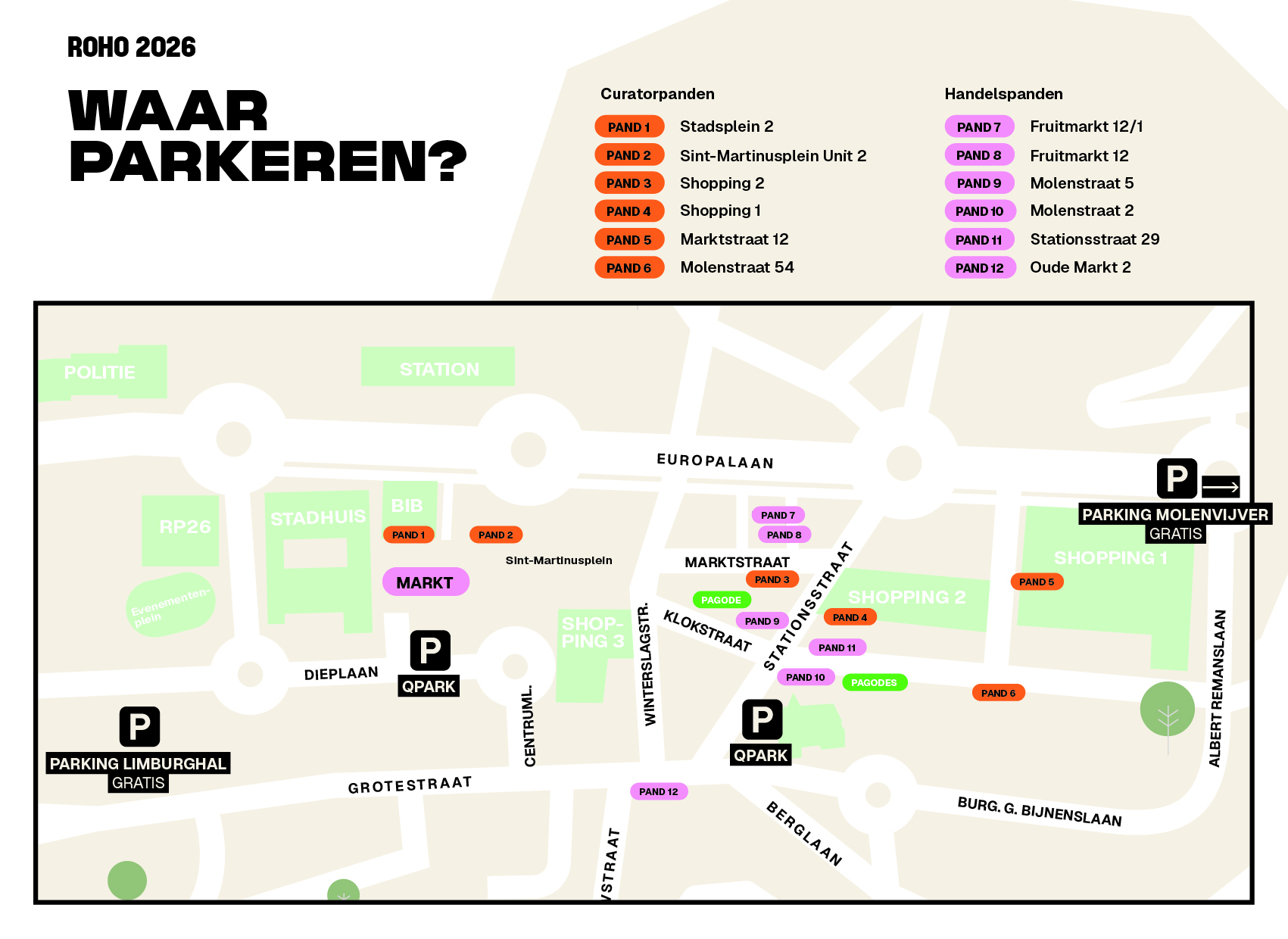 ROHO parkeren