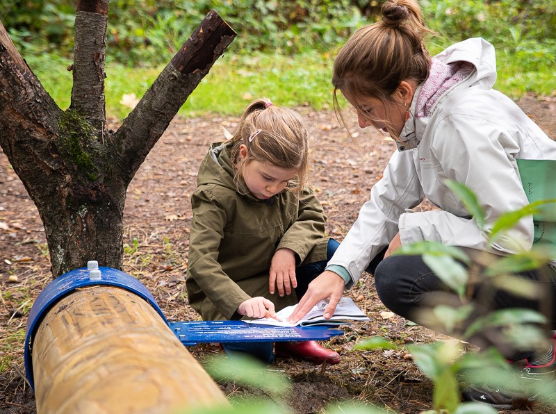 Stokkenmanroute kids kinderen bos herfst wandelen